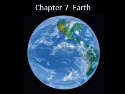 Chapter 7  Earth