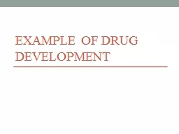 Example of drug development