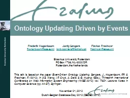 Ontology Updating Driven by Events