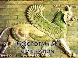 MESOPOTAMIAN