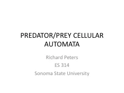 PREDATOR/PREY CELLULAR AUTOMATA