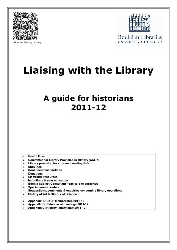 LiaisingwiththeLibrary