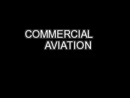 COMMERCIAL      AVIATION