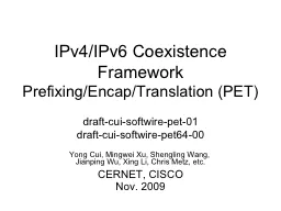 IPv4/IPv6 Coexistence Framework