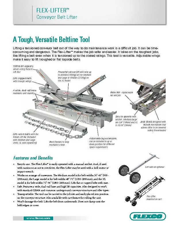 A Tough, Versatile Beltline ToolLifting a tensioned conveyor belt out