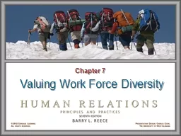 Valuing Work Force Diversity