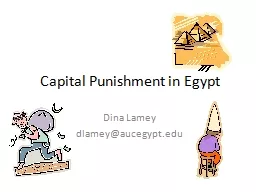 Capital Punishment in Egypt