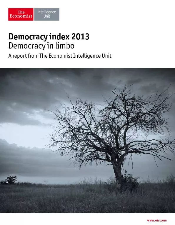 Democracy index 2013Democracy in limboA report from The Economist Inte