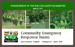 Community Emergency Response Teams