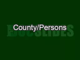 County/Persons