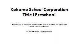 Kokomo School Corporation