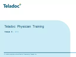 Teladoc Physician Training