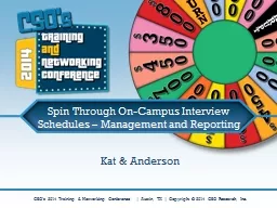 Spin Through On-Campus Interview Schedules – Management a