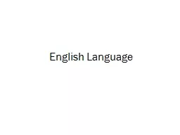 English Language