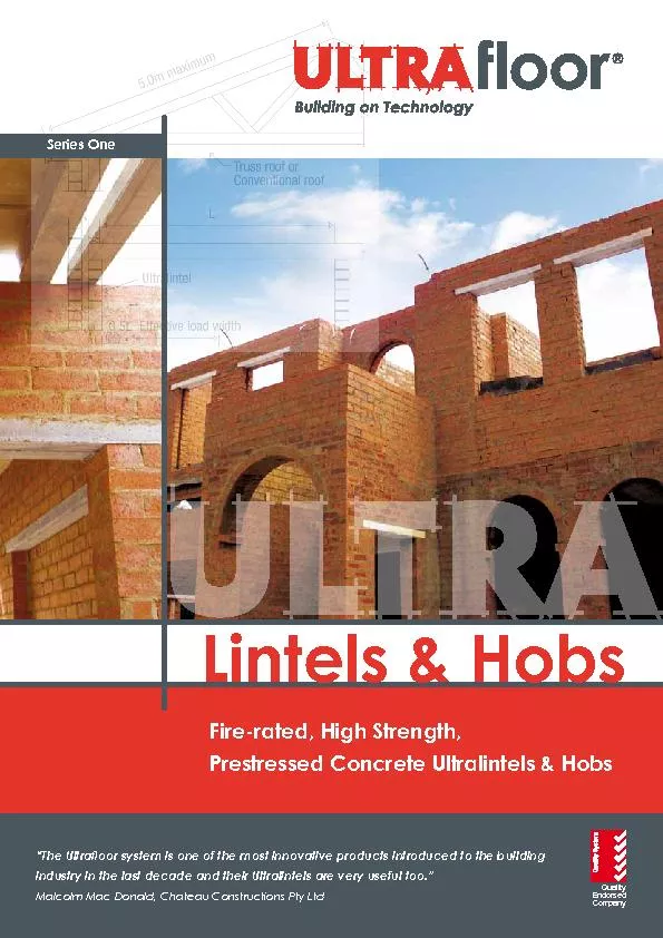 The Ultralintel sections are bonded to the top of the concrete slab so