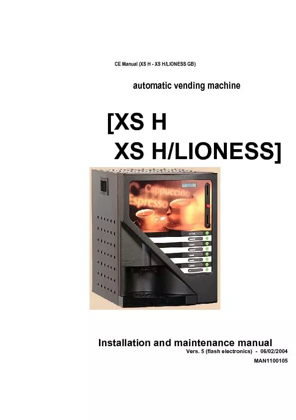 CE Manual (XS H - XS H/LIONESS GB)
