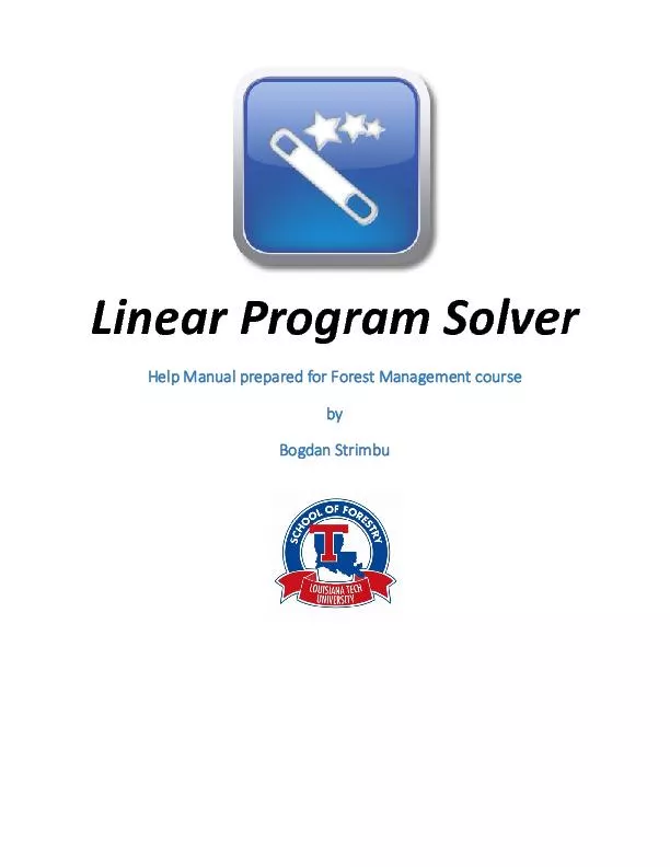 Linear Program Solver