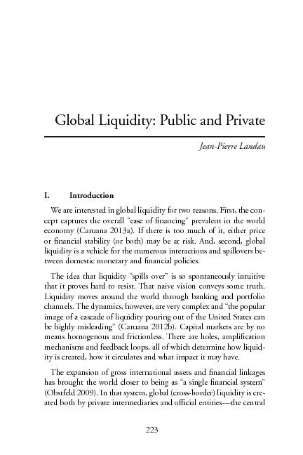 Global Liquidity: Public and Private