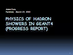 Physics of Hadron