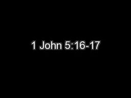 1 John 5:16-17