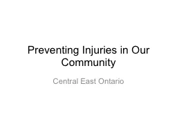 Preventing Injuries in Our Community