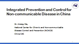 1 Integrated Prevention and Control for Non-communicable Di