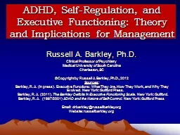 ADHD, Self-Regulation, and