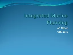 Integrated Marine Planning