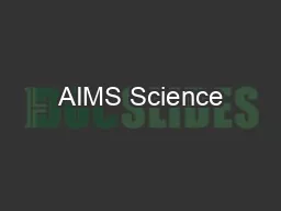 AIMS Science
