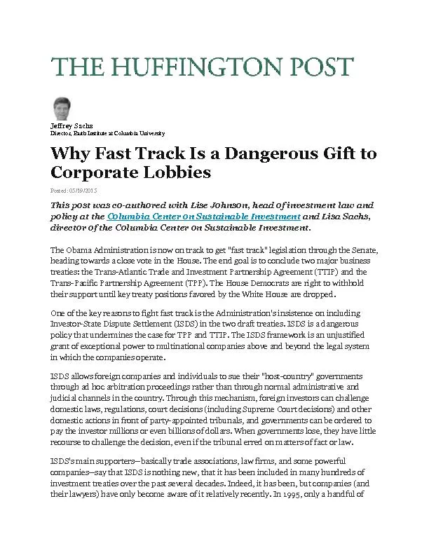 Why Fast Track Is a Dangerous Gift to