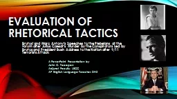 Evaluation of Rhetorical Tactics