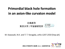 Primordial black hole formation
