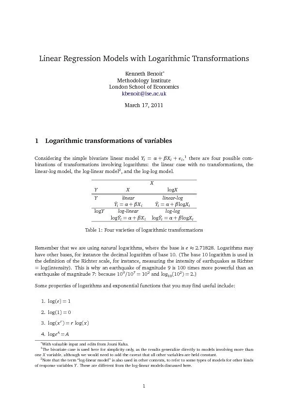 3Interpretingcoefcientsinlogarithmicallymodelswithlogarithmictransfor