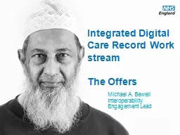 Integrated Digital Care Record Work stream