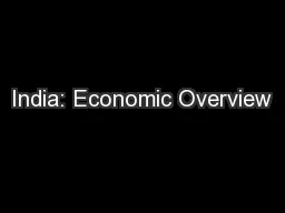India: Economic Overview