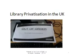 Library Privatisation in the UK