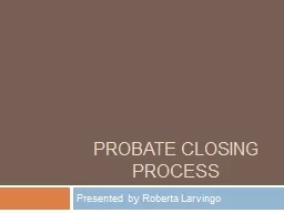 Probate Closing Process