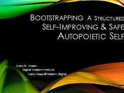 Bootstrapping a