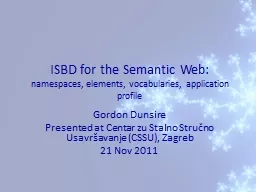 ISBD for the Semantic Web:
