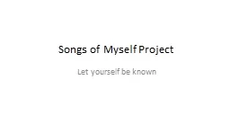 Songs of Myself Project