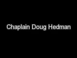 Chaplain Doug Hedman