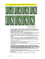 NGT HANDOUT THE FIVE KEYS TO A GREAT TWO HANDED BACKHAND After you learn the correct grip