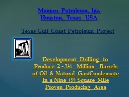 Monoco Petroleum, Inc.