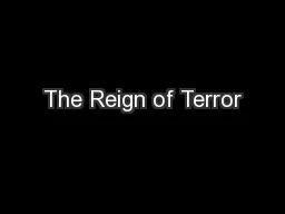 The Reign of Terror