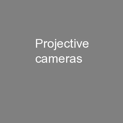 Projective cameras