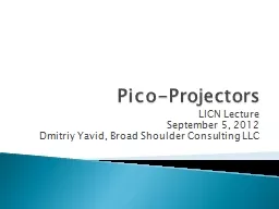 Pico-Projectors