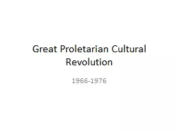 Great Proletarian Cultural Revolution
