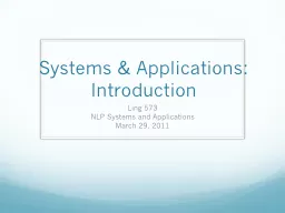 Systems & Applications: