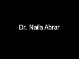 Dr. Naila Abrar