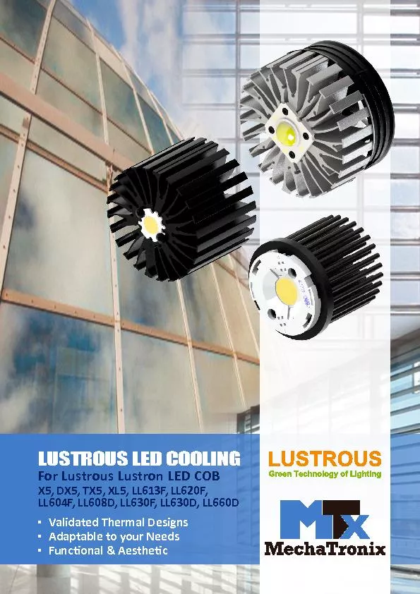 LUSTROUS LED COOLING
